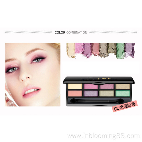 8 Color Waterproof Pigmented Vegan Customize Eyeshadow Set